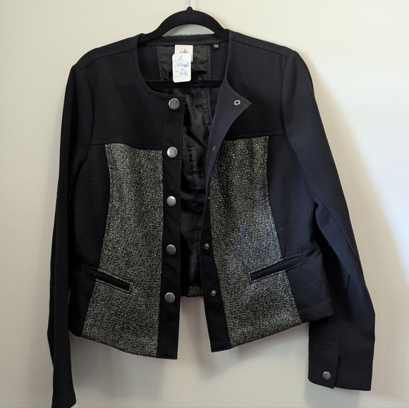 Cabi Women's Black and Gray Jacket Sz M - Picture 3 of 9